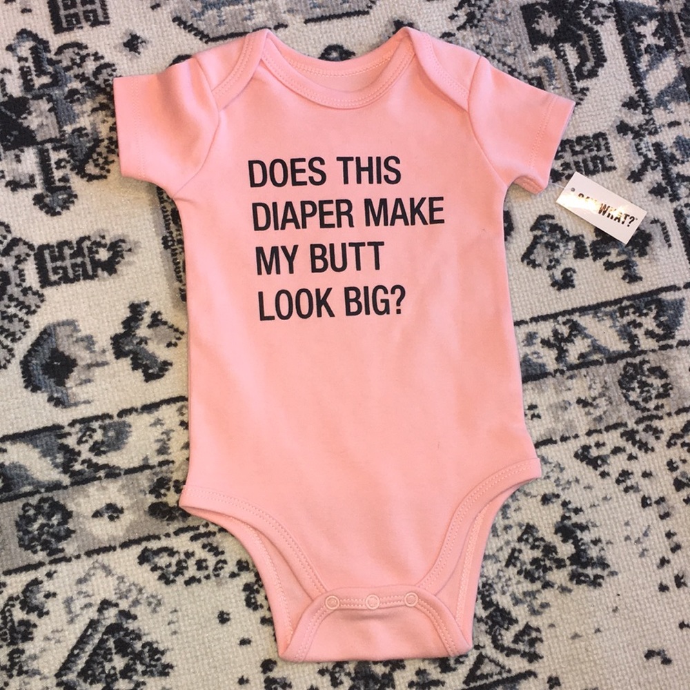 Does this diaper make my butt look big? Bodysuit